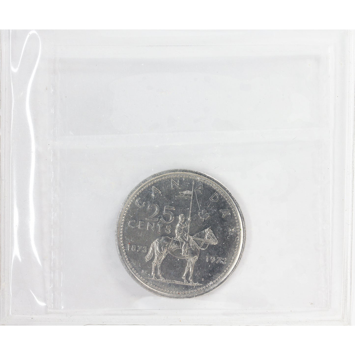 1973 Large Bust Canada 25-cents ICCS Certified MS62
