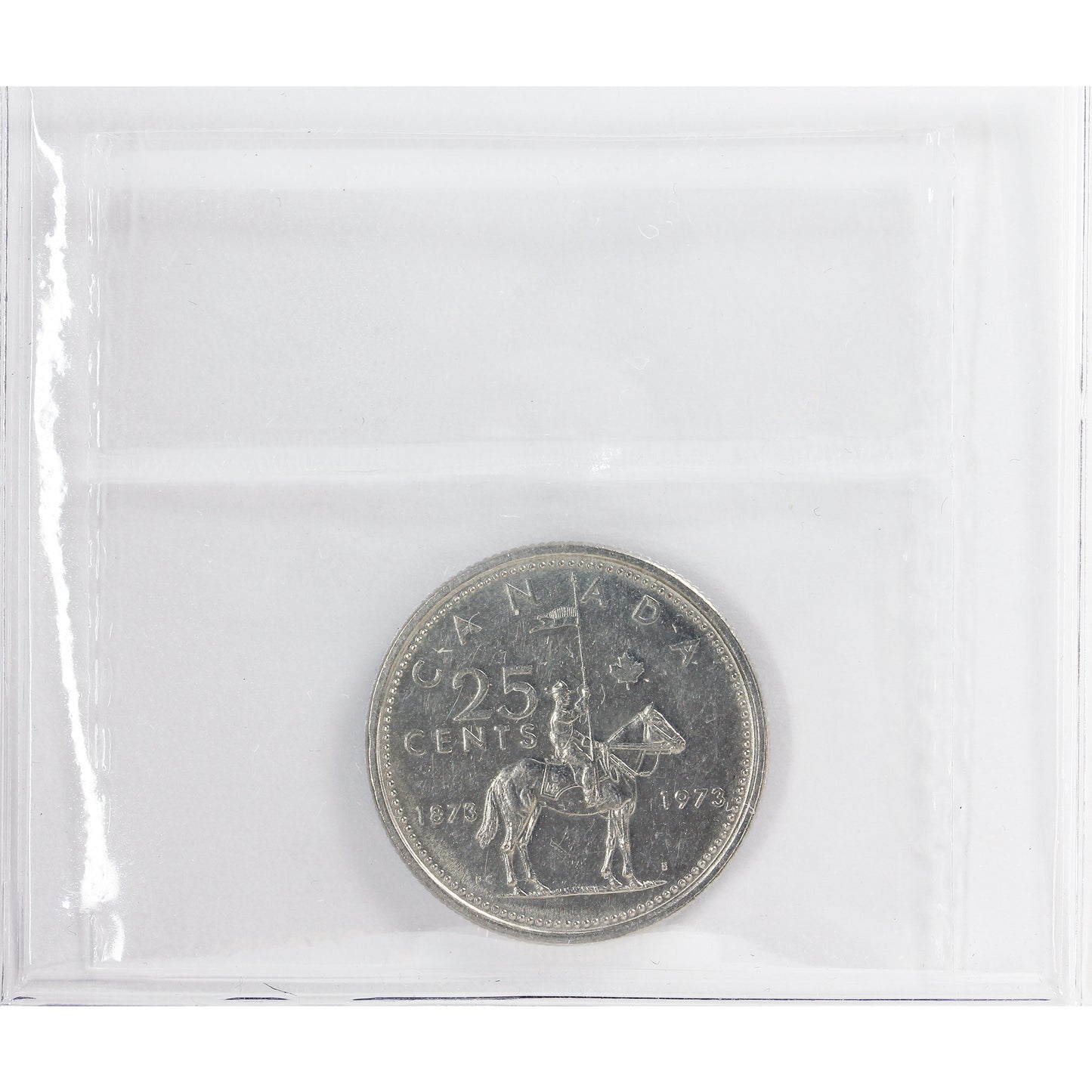 1973 Large Bust Canada 25-cents ICCS Certified AU55