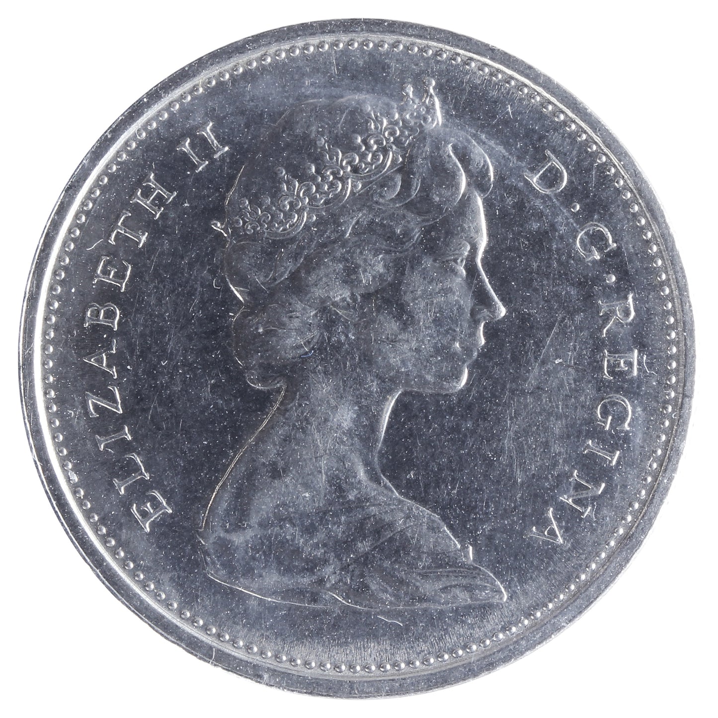 1973 Large Bust Canada 25-cents ICCS Certified AU55