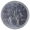 1973 Large Bust Canada 25-cents ICCS Certified AU55