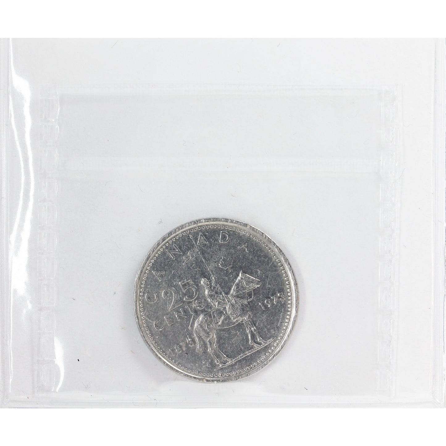 1973 Large Bust Canada 25-cents ICCS Certified EF40