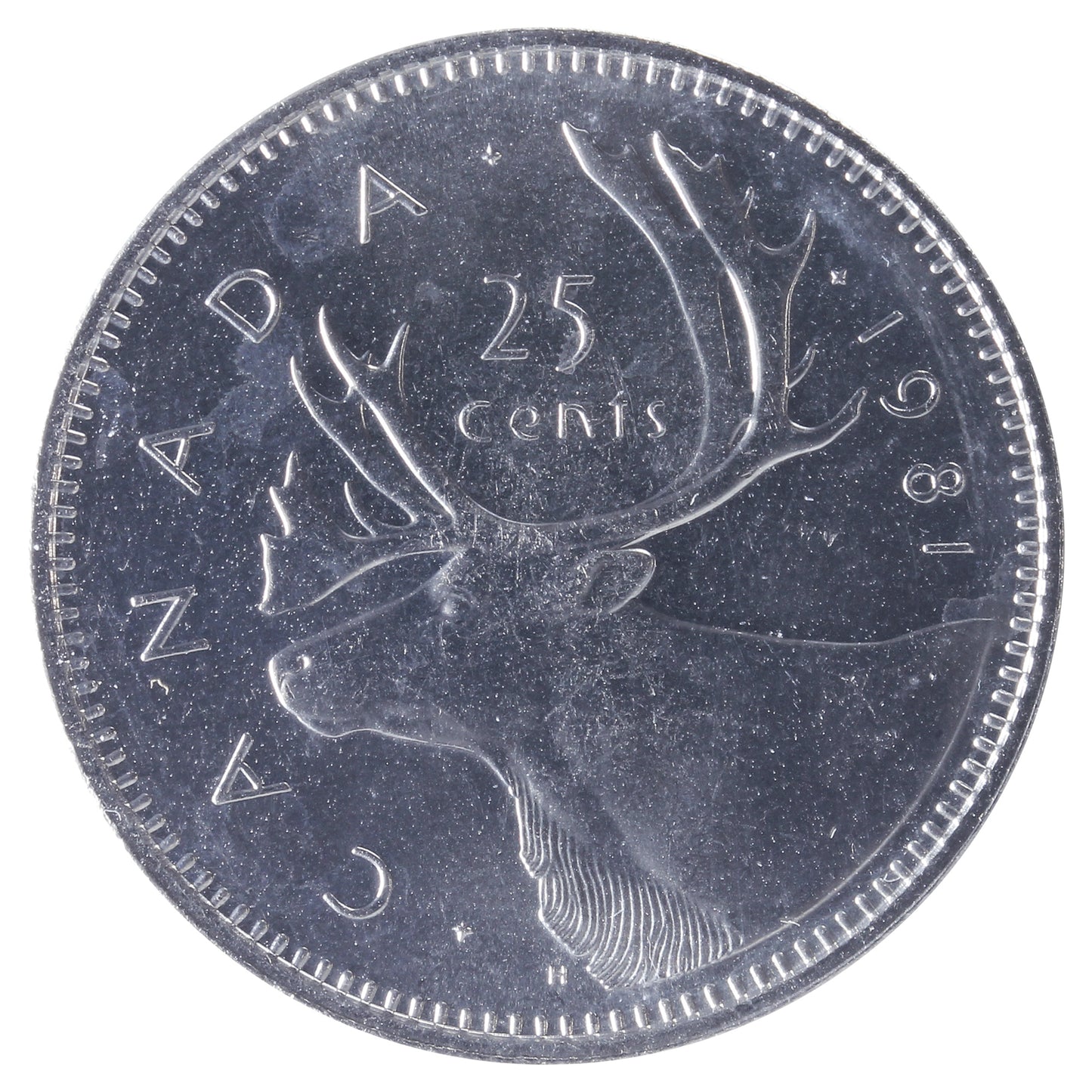 1981 Canada 25-cents ICCS Certified MS-66