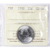 1990 Canada 25-cents ICCS Certified MS66