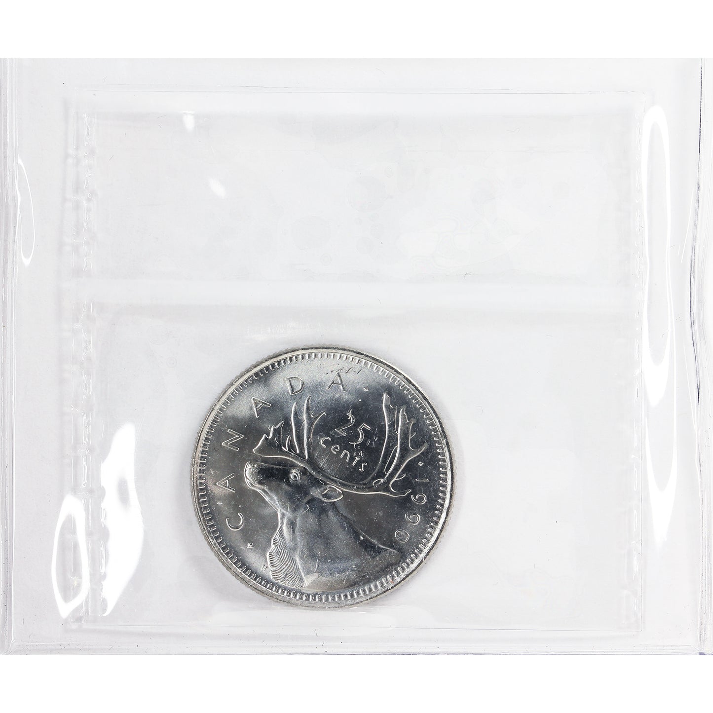 1990 Canada 25-cents ICCS Certified MS66