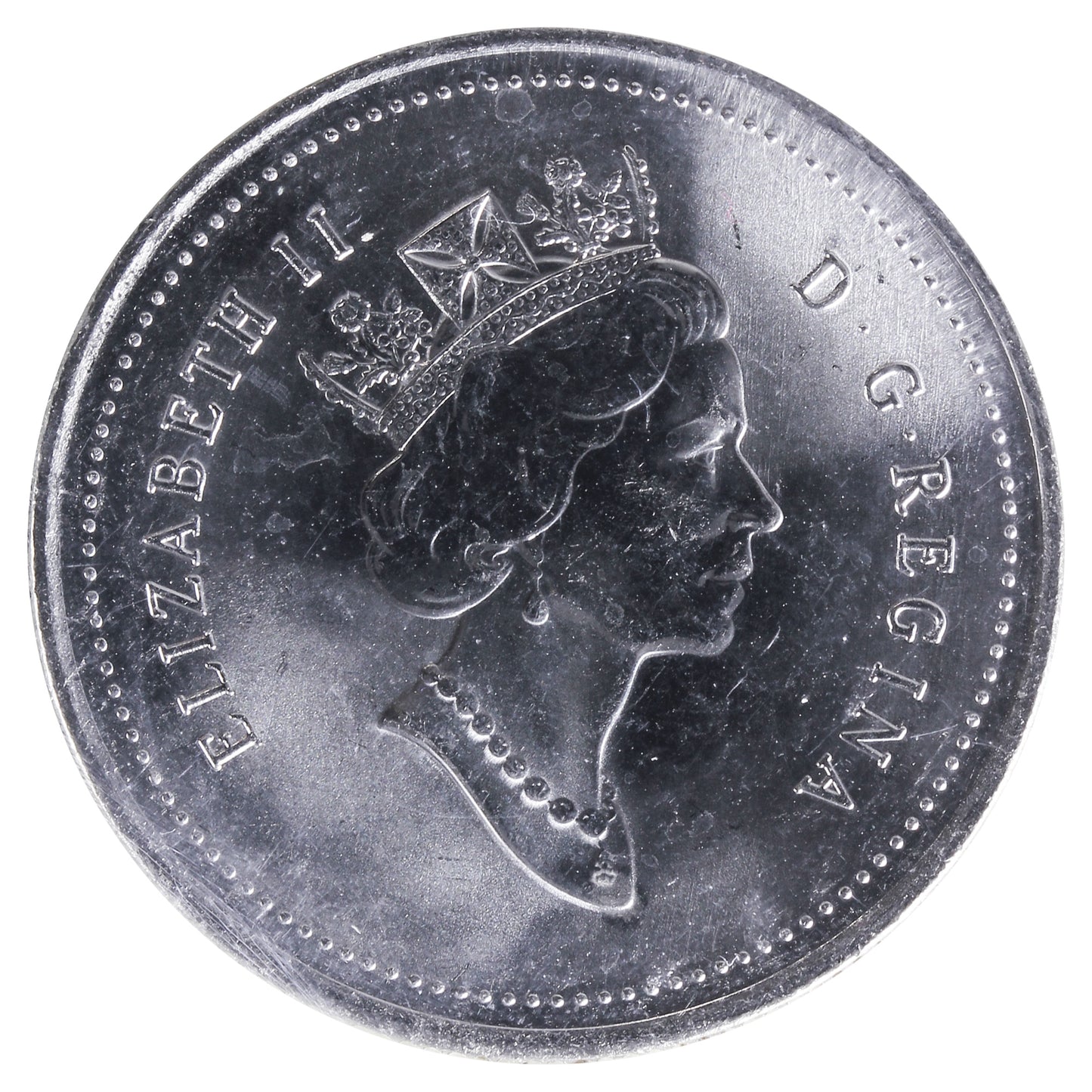 1990 Canada 25-cents ICCS Certified MS66