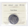 2004P Caribou Canada 25-cents ICCS Certified MS64