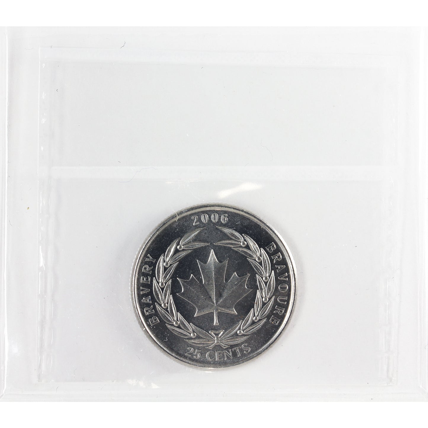 2006 Bravery Canada 25-cents ICCS Certified MS64