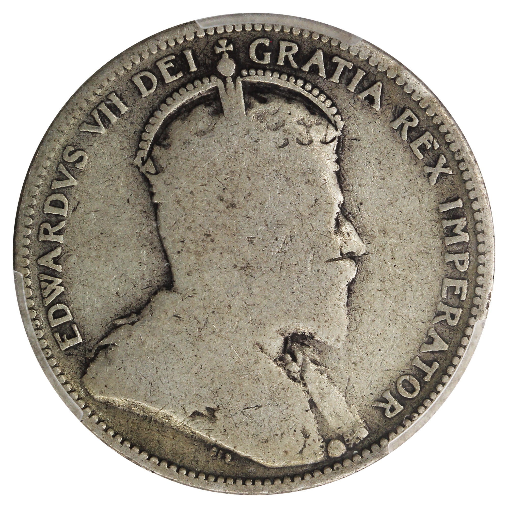 1906 Small Crown Canada 25-cents PCGS & ICCS Cross Certified G6