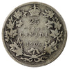 1906 Small Crown Canada 25-cents PCGS & ICCS Cross Certified G6