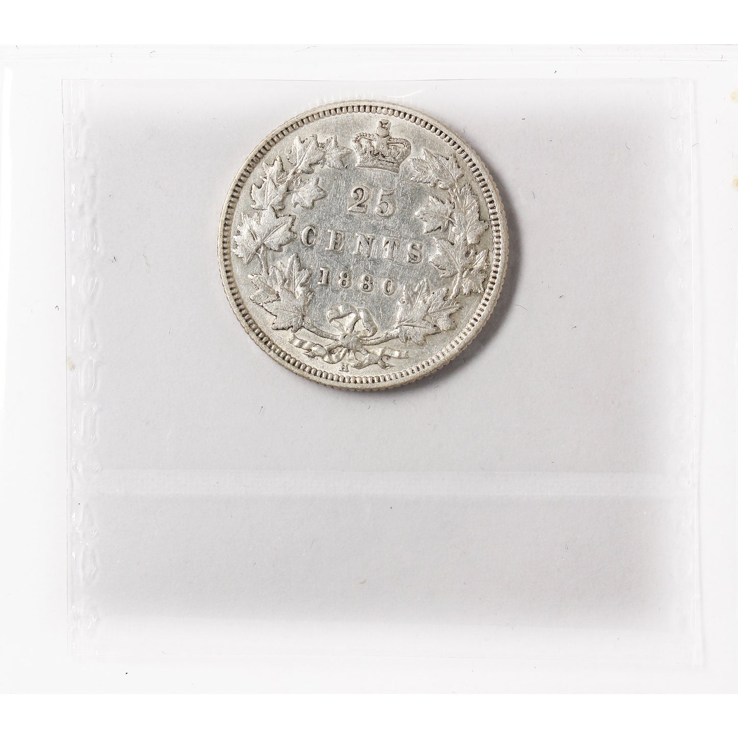 1880H Narrow 0 Canada 25-cents ICCS Certified VF30