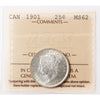 1901 Canada 25-cents ICCS Certified MS62 (XVR 163)