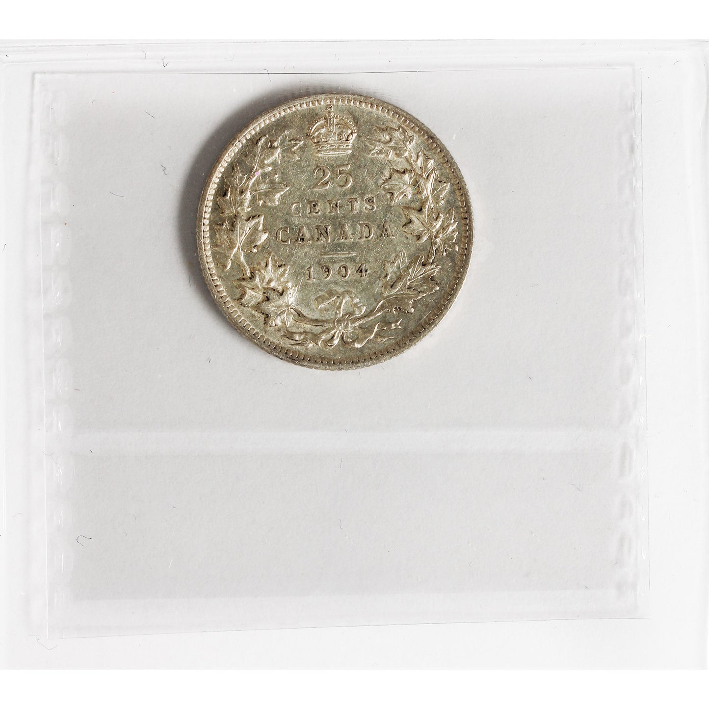 1904 Canada 25-cents ICCS Certified EF45