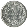 1906 Large Crown Canada 25-cents ICCS Certified AU-55