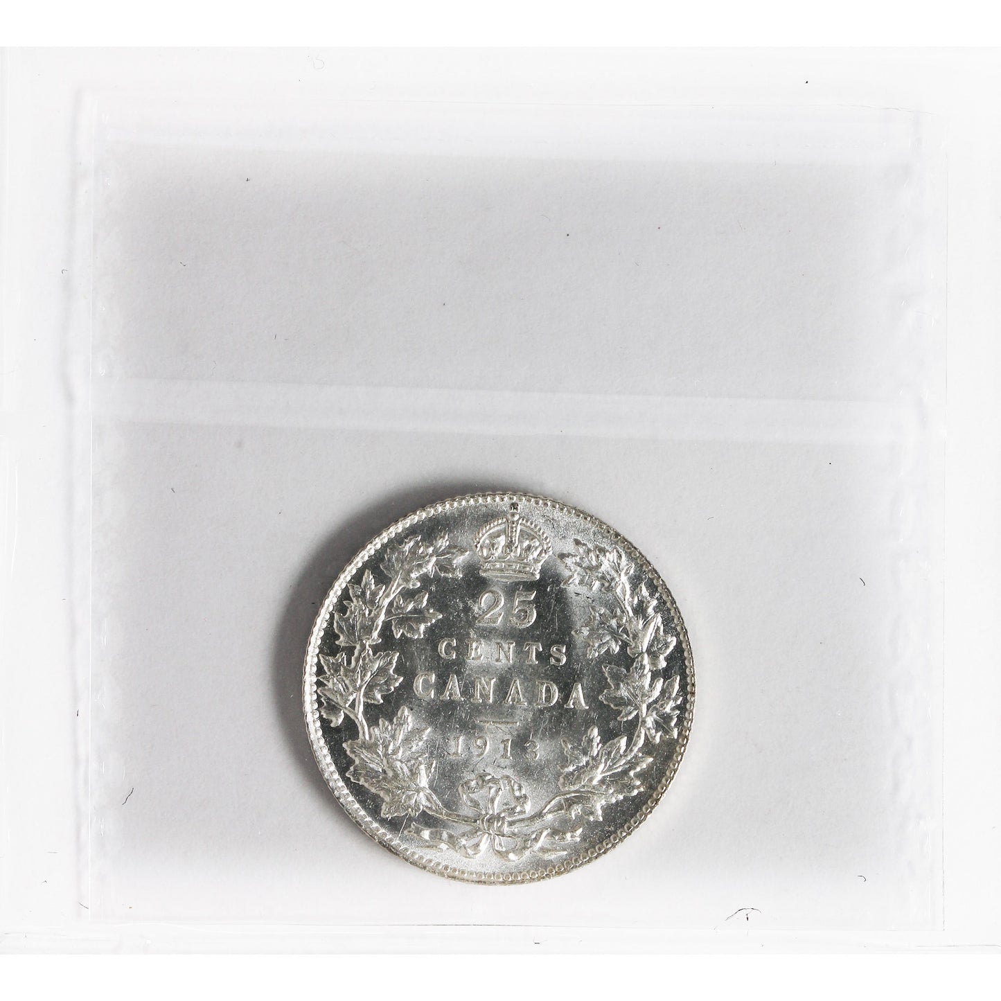 1913 Canada 25-cents ICCS Certified MS-63 (XHT 097)