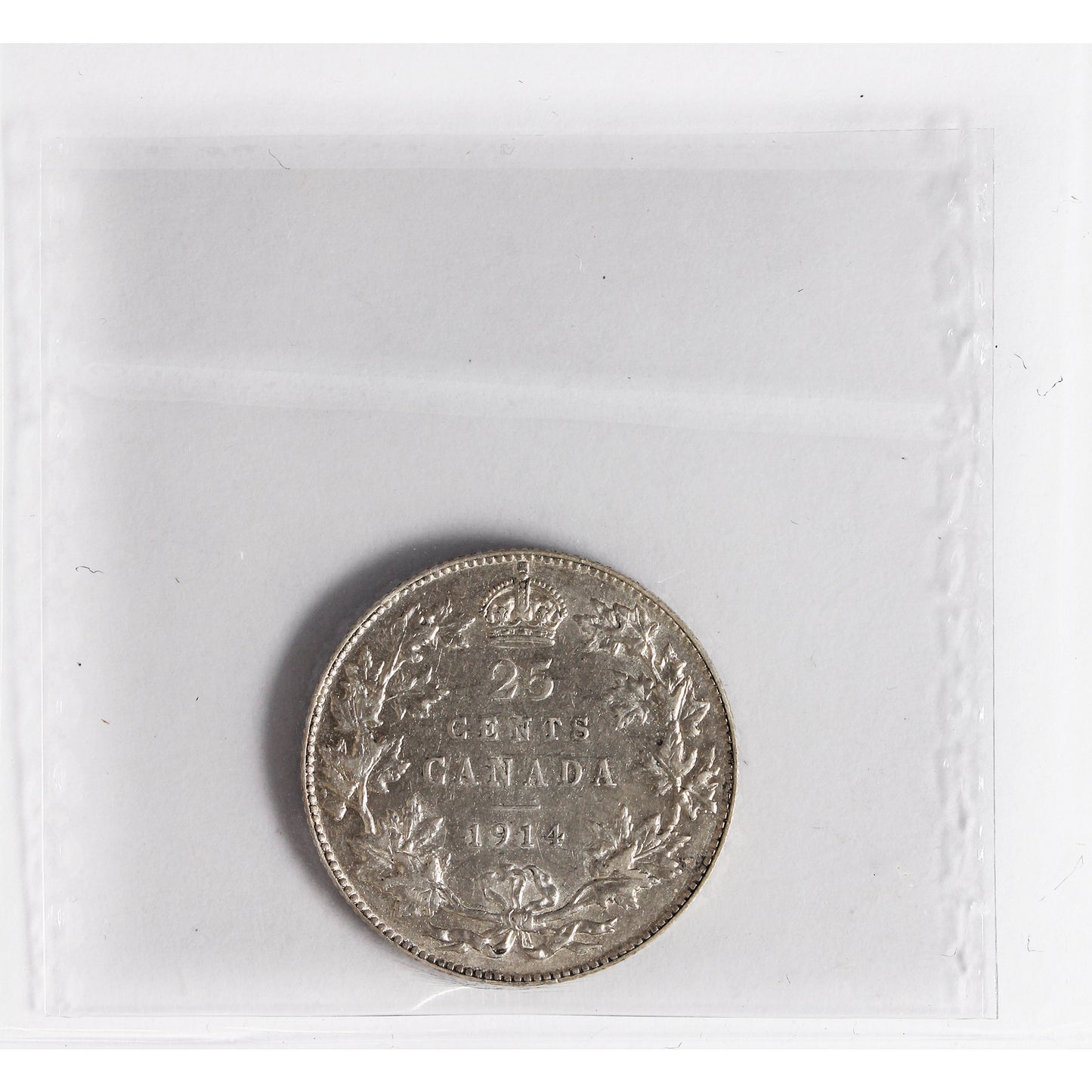 1914 Canada 25-cents ICCS Certified EF40