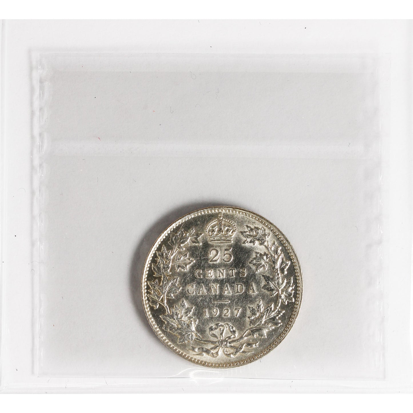 1927 Canada 25-cents ICCS Certified AU-55