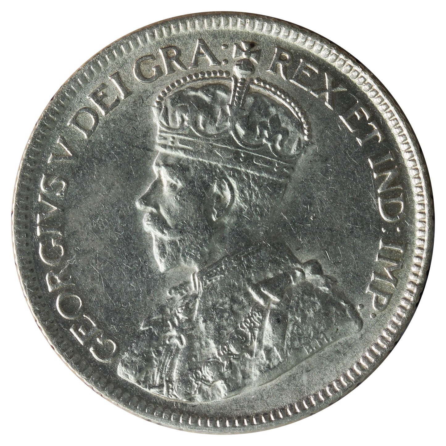 1927 Canada 25-cents ICCS Certified AU-55