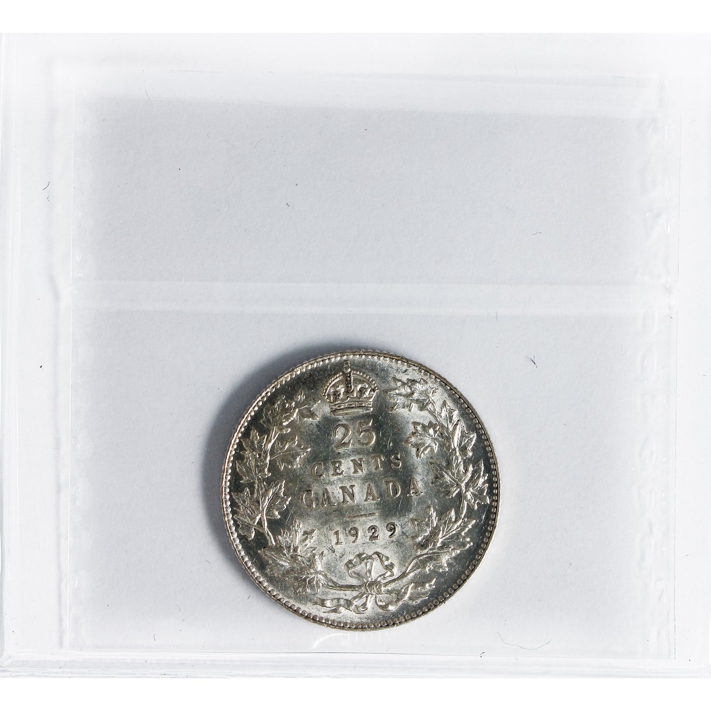 1929 Canada 25-cents ICCS Certified MS60