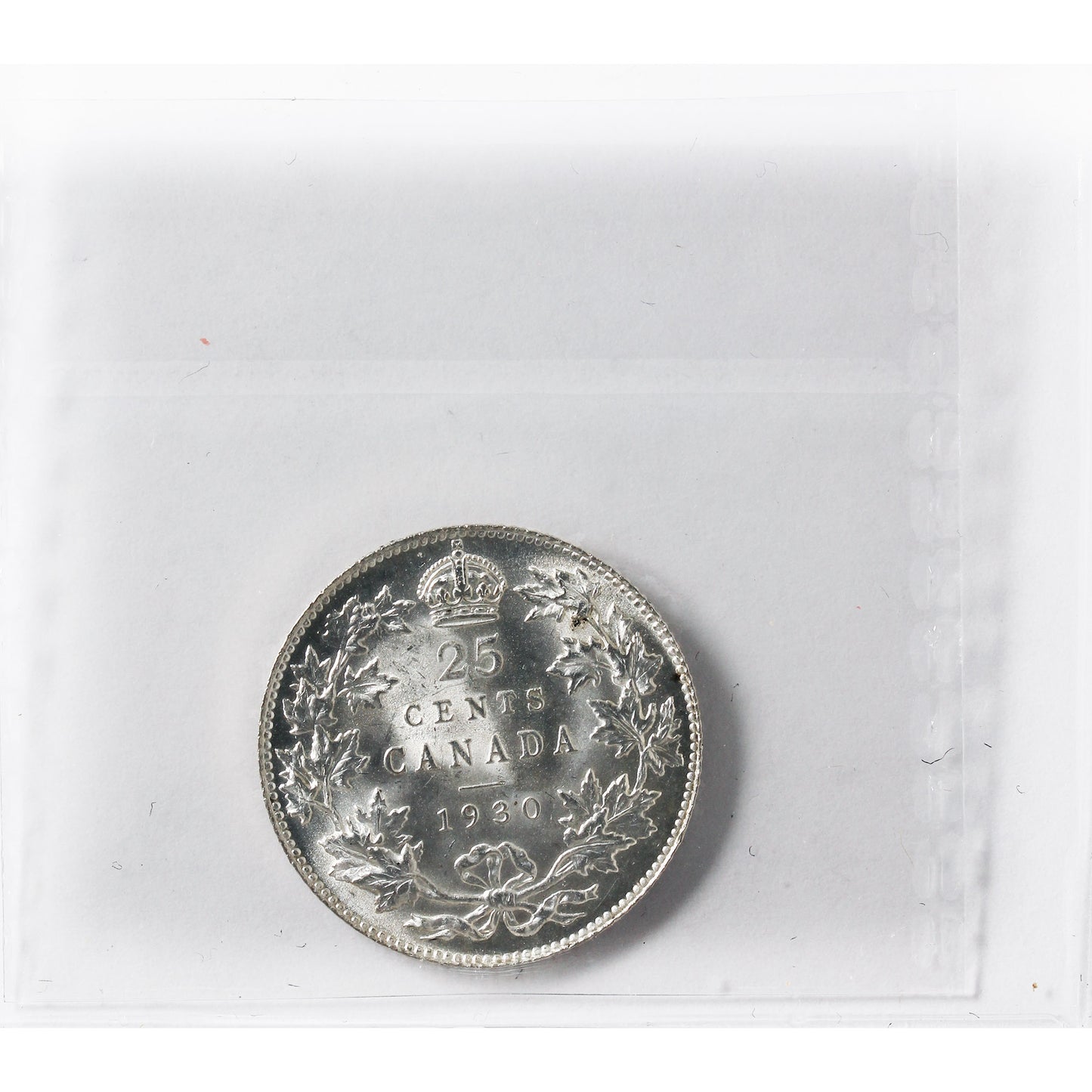 1930 Canada 25-cents ICCS Certified MS64 (XVR 189)