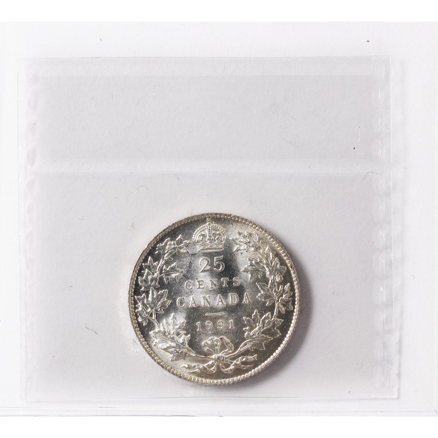 1931 Canada 25-cents ICCS Certified MS64 (XVR 190)
