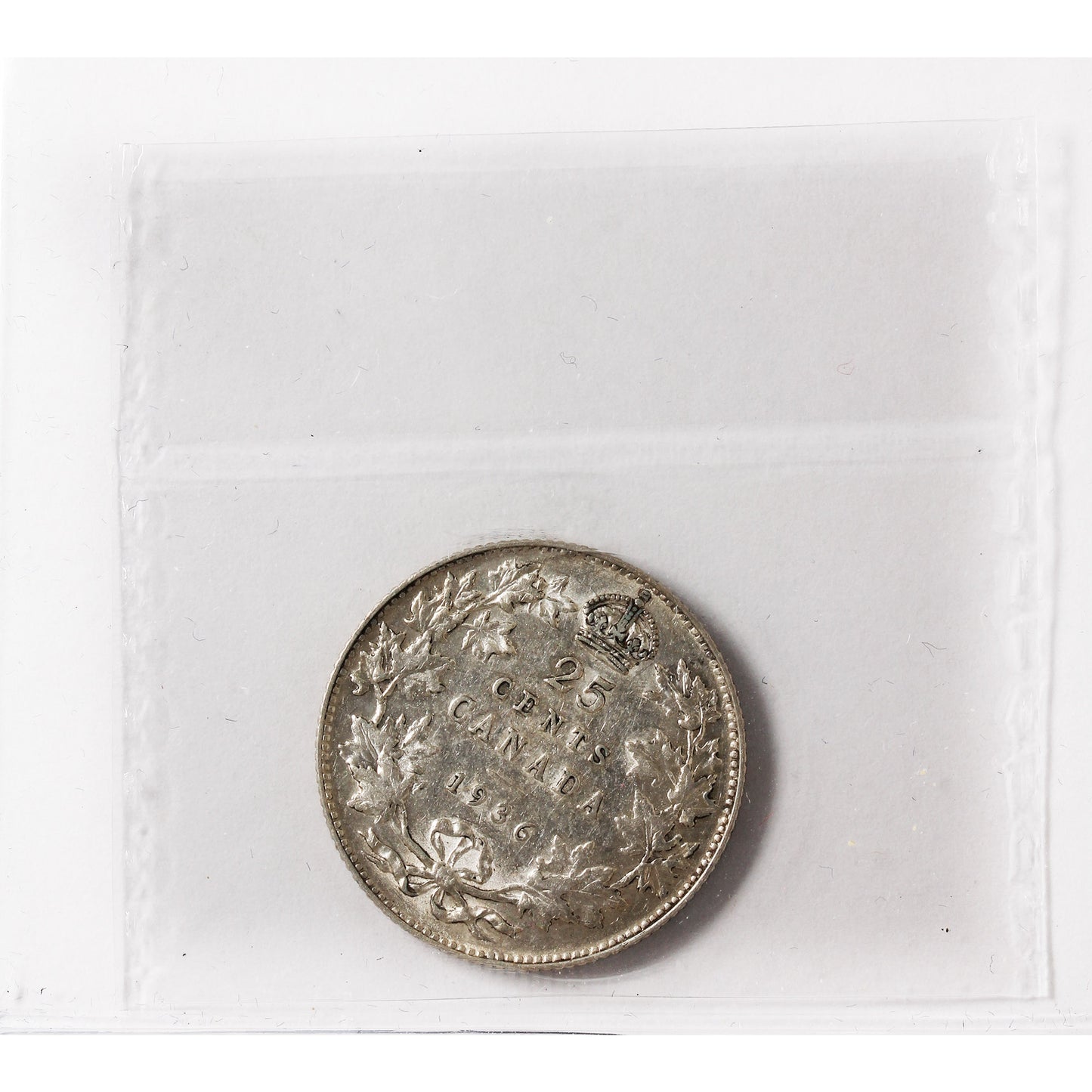 1936 Canada 25-cents ICCS Certified EF40