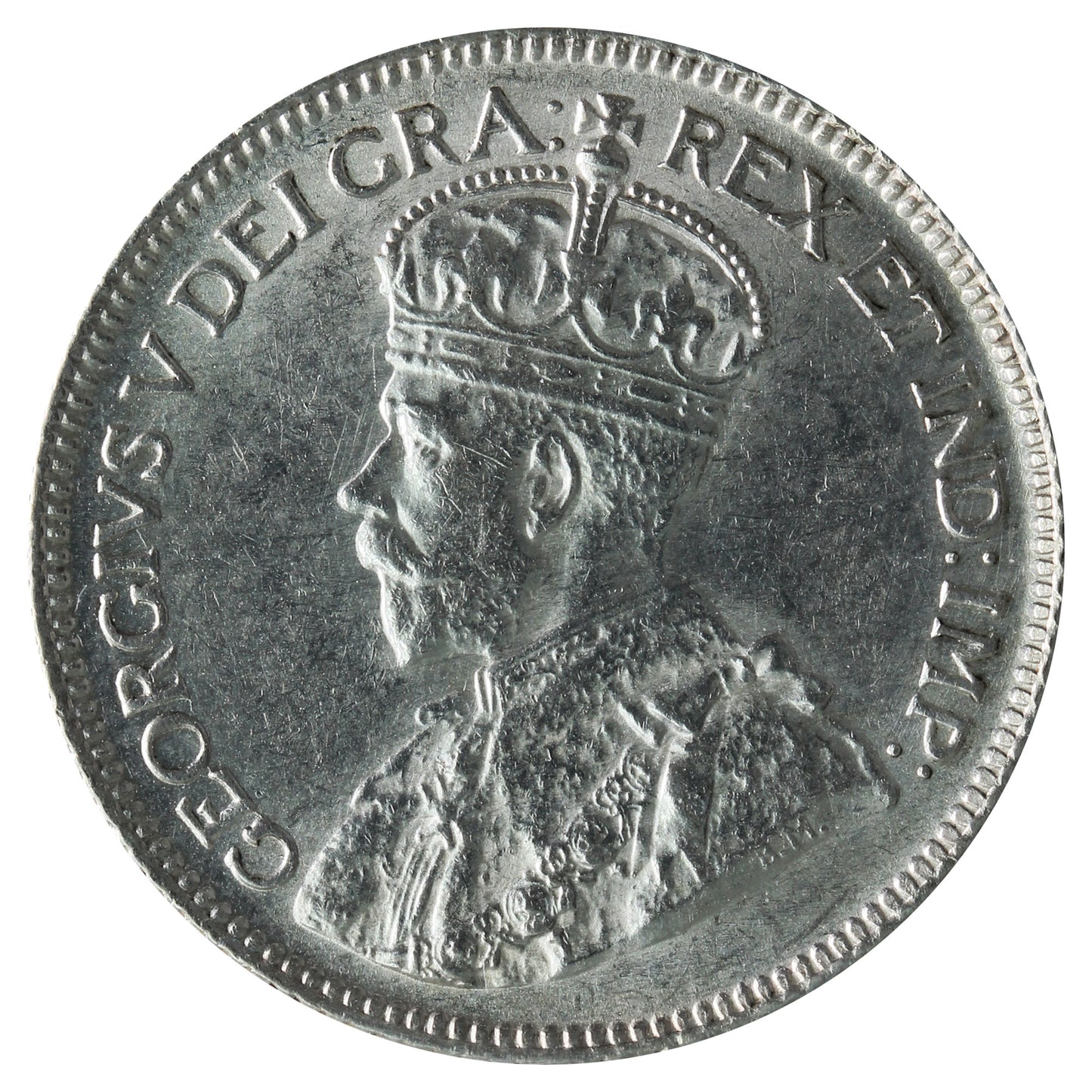 1936 Bar Canada 25-cents ICCS Certified AU50