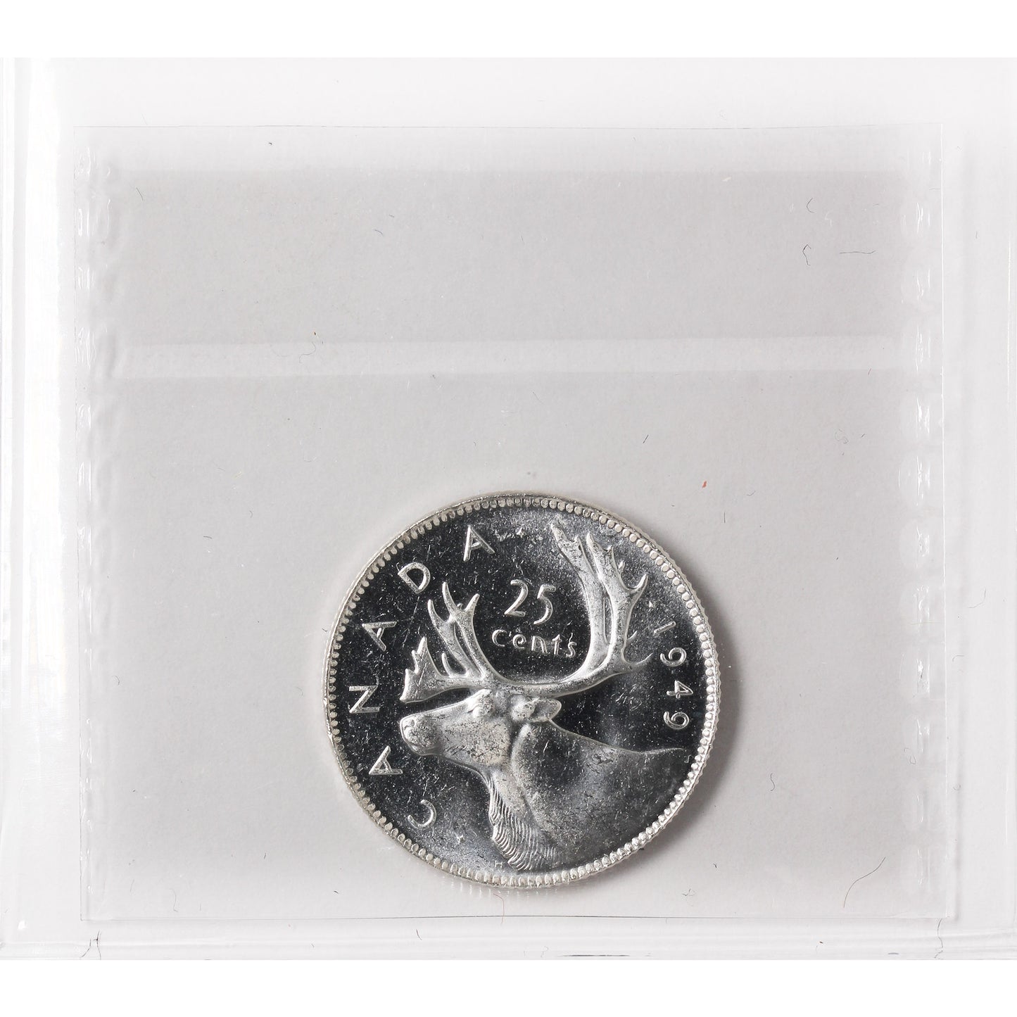 1949 Canada 25-cents ICCS Certified MS65 (XVR 222)