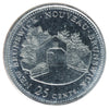 1992 NB Rotated Dies 90 Degrees Canada 25-cents ICCS Certified MS64