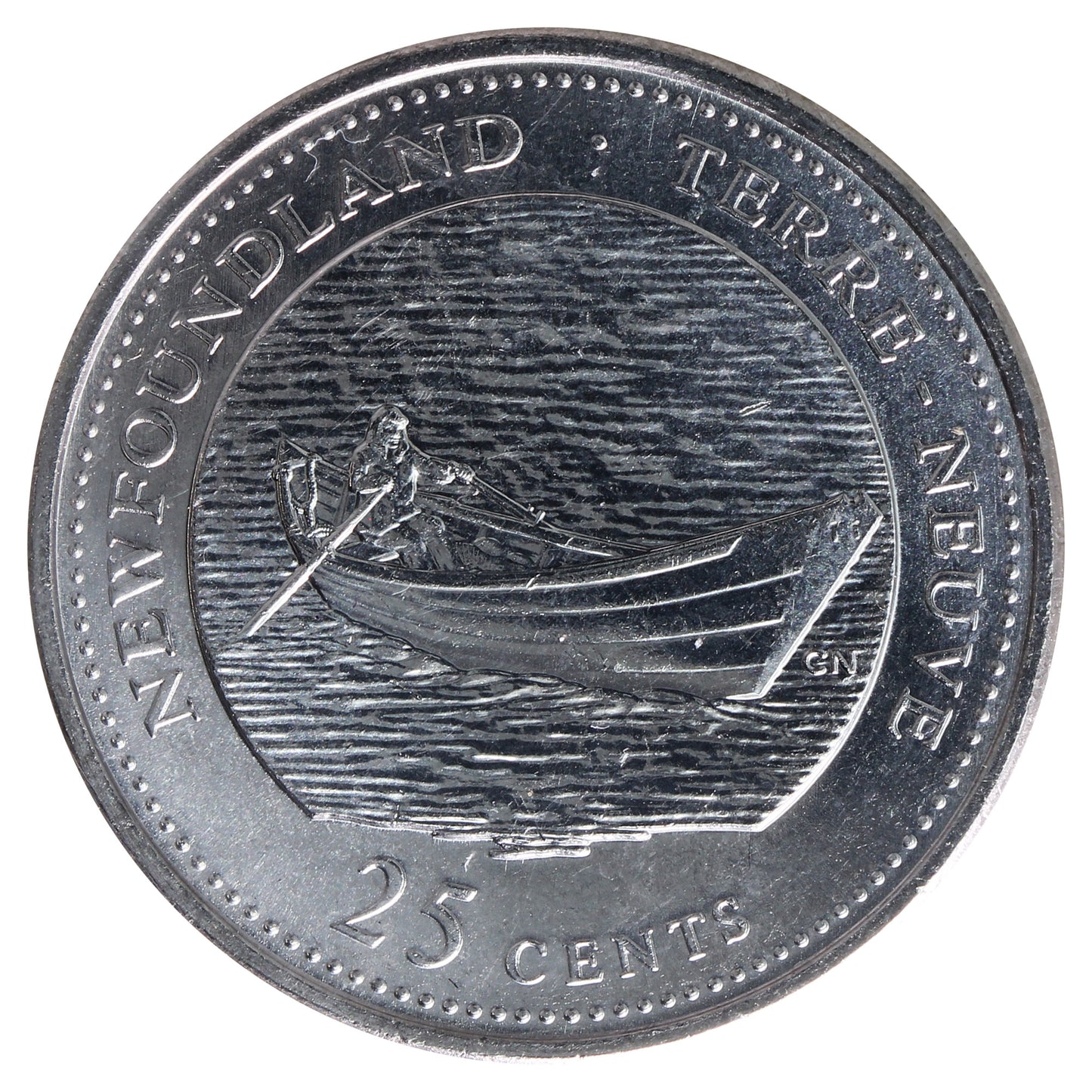 1992 Newfoundland Canada 25-cents ICCS Certified MS64