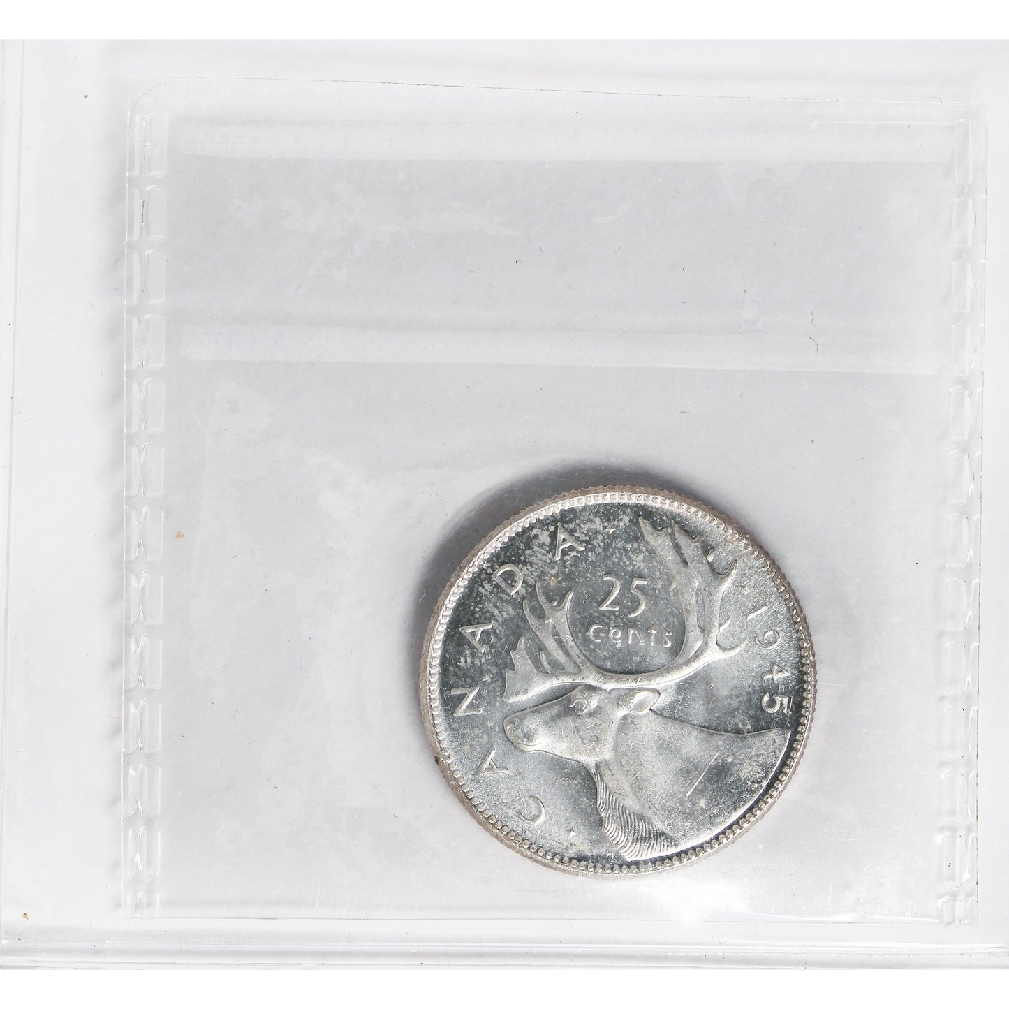 1945 Canada 25-cents ICCS Certified MS65 (XU 270)
