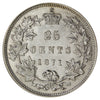 1871 Obv. 2 Canada 25-cents EF-AU (EF45) $