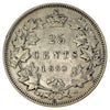 1880H Wide O Canada 25-cents Very Fine (VF-20) $