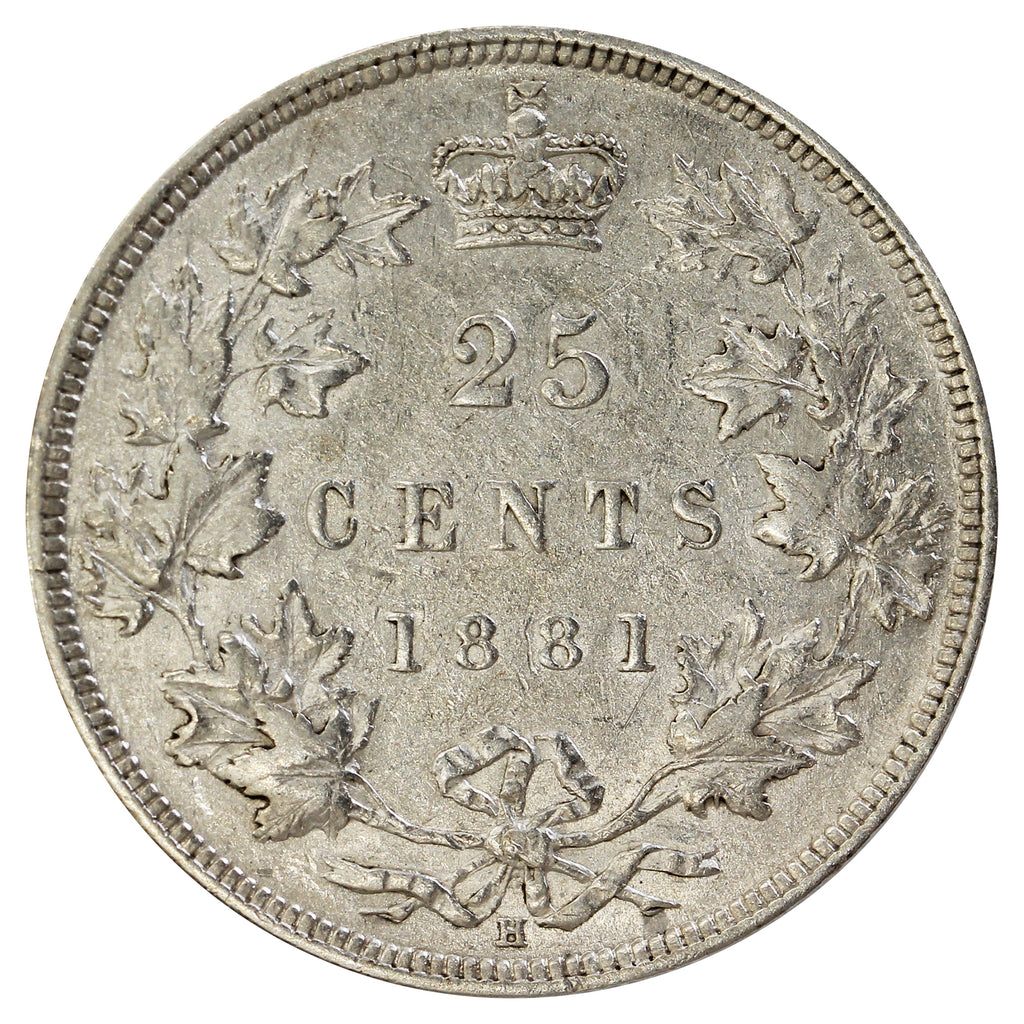 1881H Canada 25-cents Extra Fine (EF-40) $