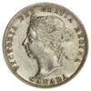 1886 Normal 6 Obv. 5 SBE Canada 25-cents Extra Fine (EF-40) $