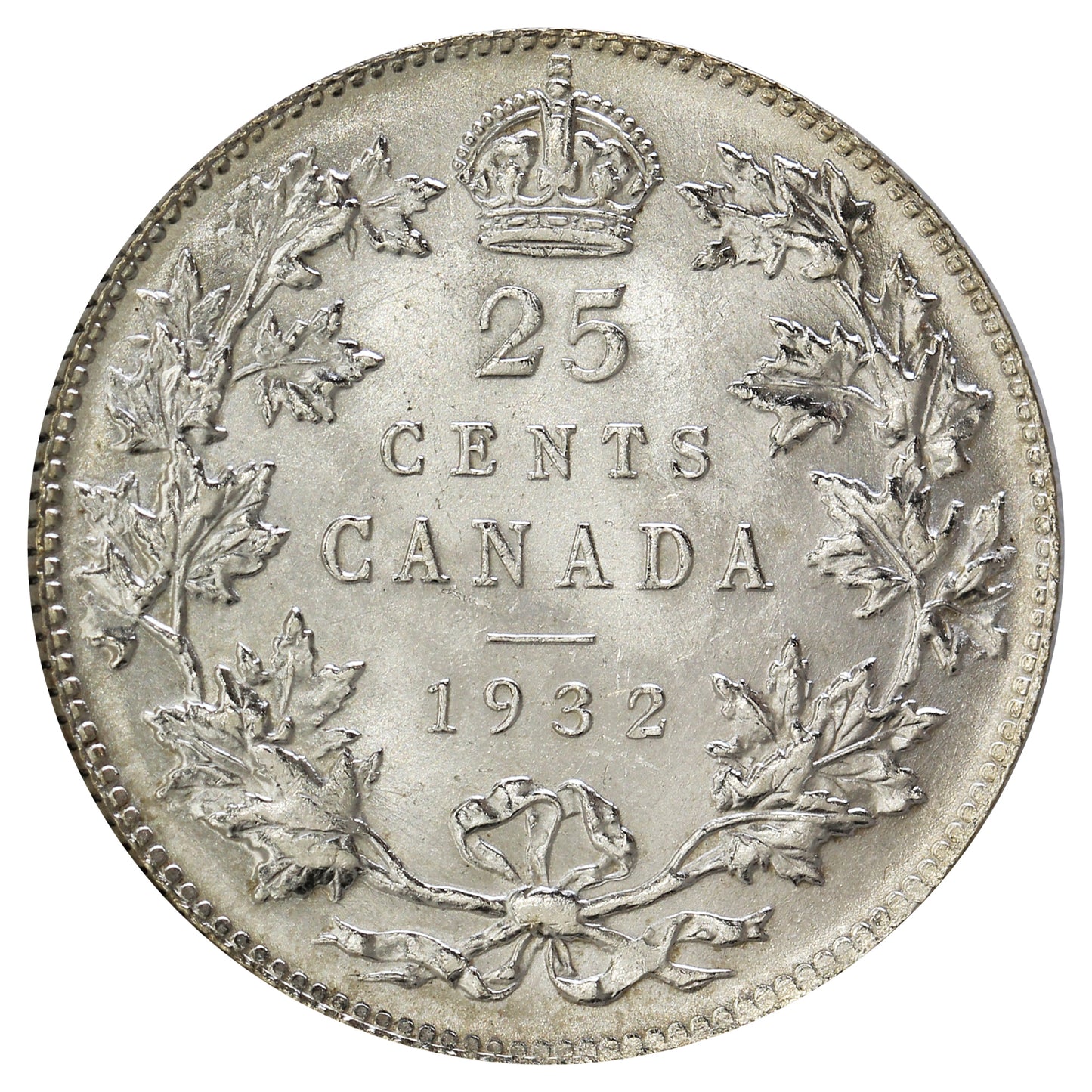 1932 Canada 25-cents Brilliant Uncirculated (MS63) $