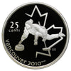 2007 Curling Canada 25-cents Silver Proof