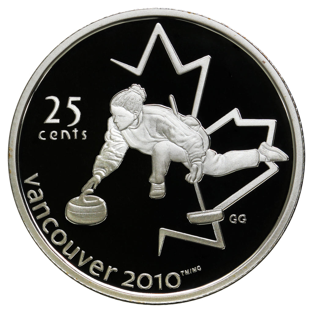 2007 Curling Canada 25-cents Silver Proof