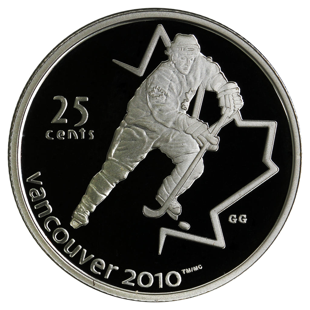 2007 Ice Hockey Canada 25-cents Silver Proof