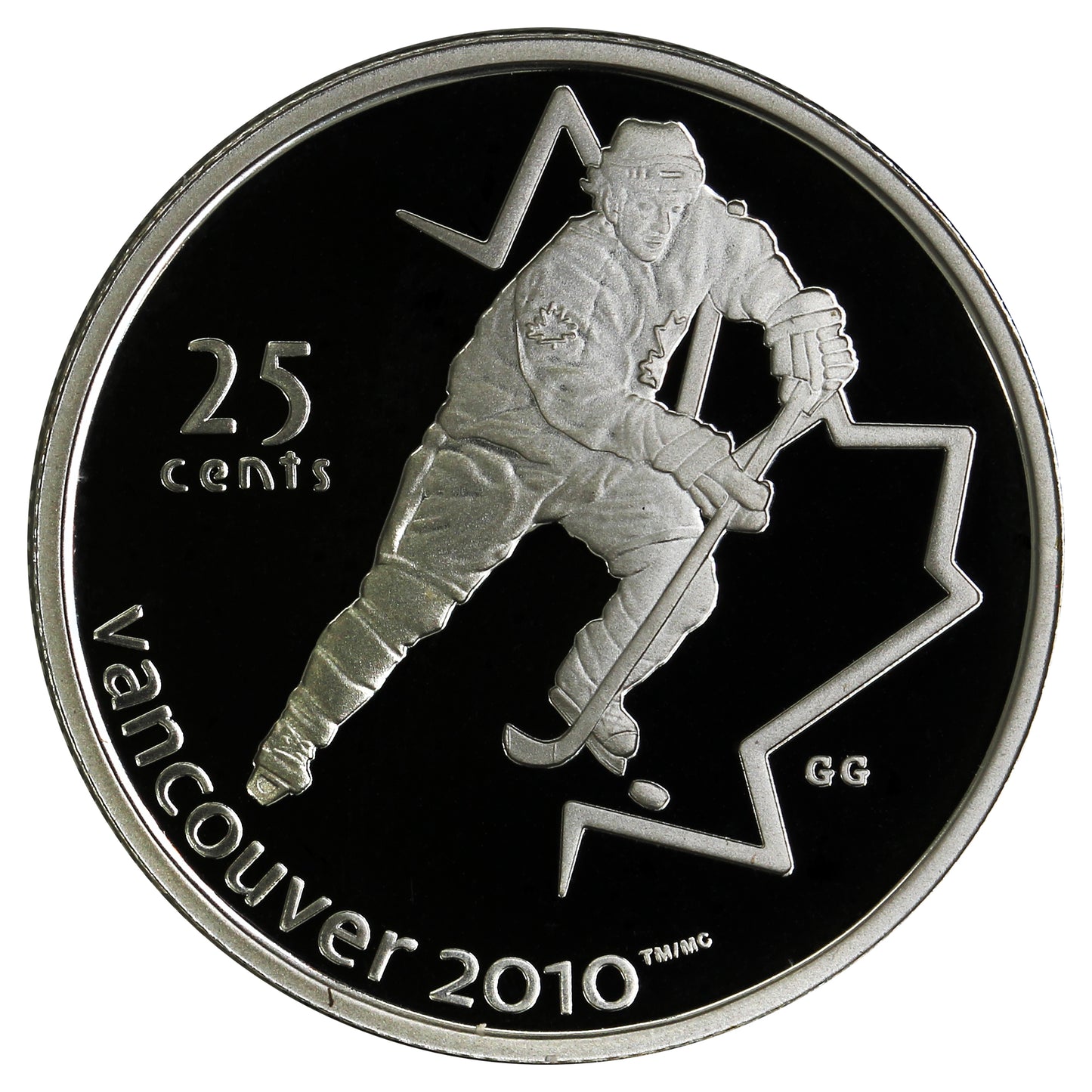 2007 Ice Hockey Canada 25-cents Silver Proof