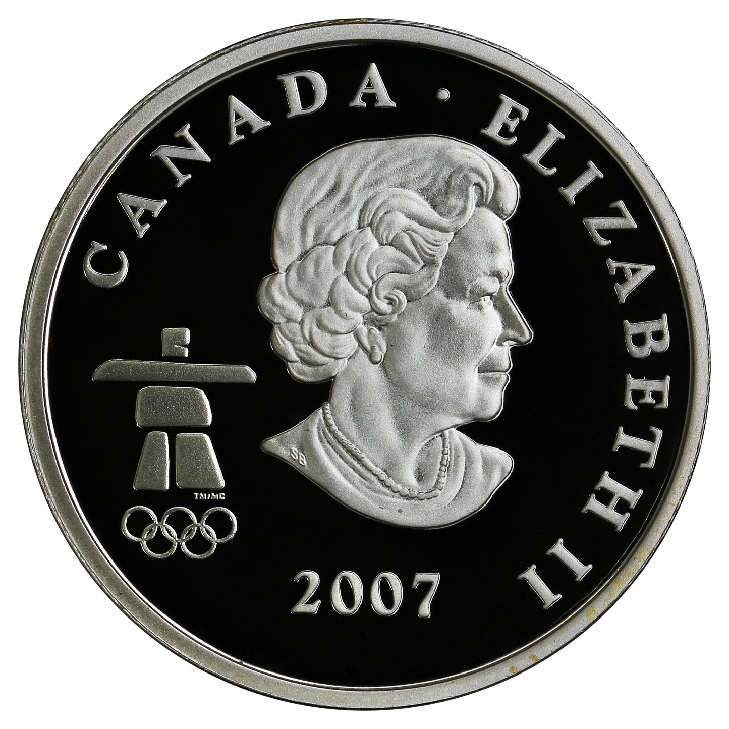 2007 Ice Hockey Canada 25-cents Silver Proof