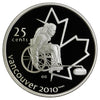 2007 Wheelchair Curling Canada 25-cents Silver Proof