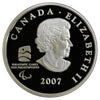 2007 Wheelchair Curling Canada 25-cents Silver Proof