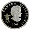 2008 Bobsleigh Canada 25-cents Silver Proof