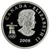 2008 Figure Skating Canada 25-cents Silver Proof