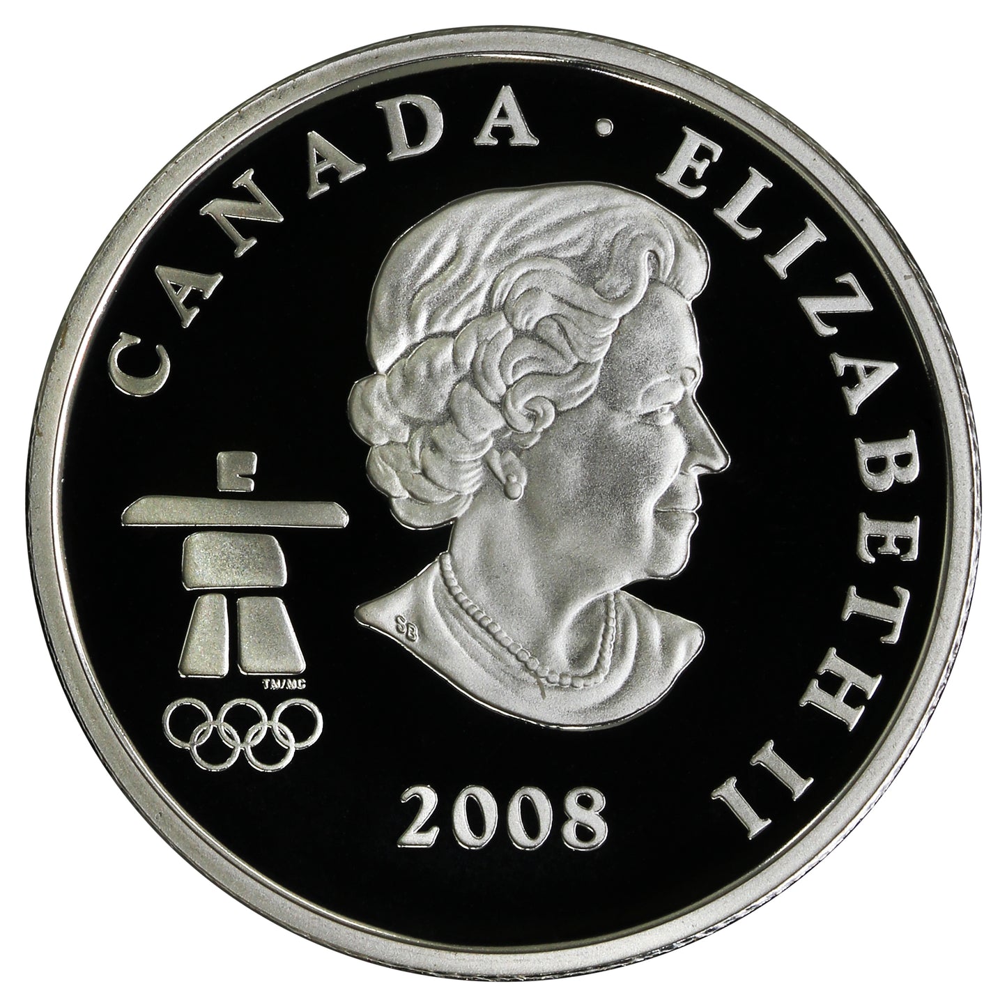 2008 Figure Skating Canada 25-cents Silver Proof