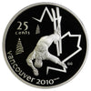 2008 Freestyle Skiing Canada 25-cents Silver Proof