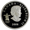 2008 Snowboarding Canada 25-cents Silver Proof