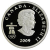 2009 Cross Country Skiing Canada 25-cents Silver Proof
