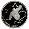 2009 Sledge Hockey Canada 25-cents Silver Proof