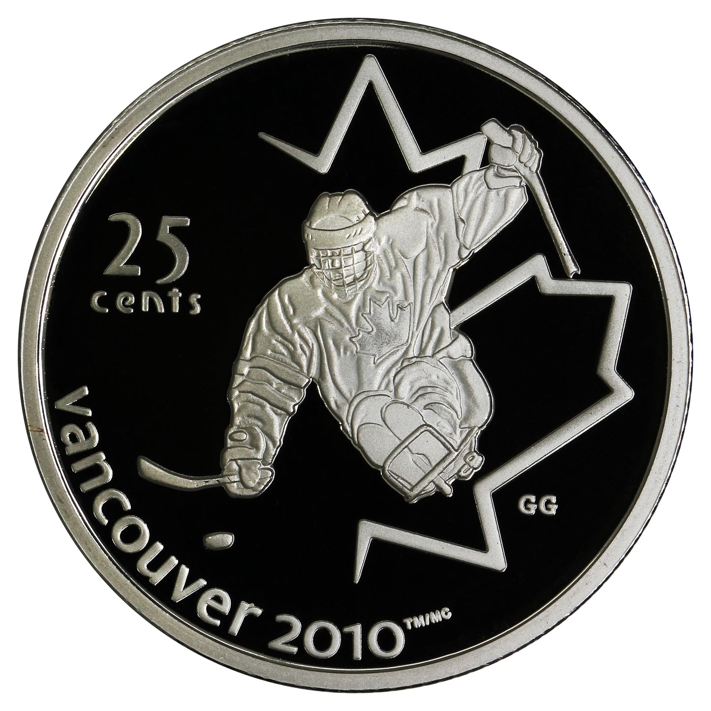 2009 Sledge Hockey Canada 25-cents Silver Proof